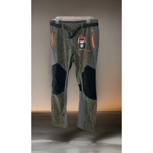 Makino Outdoor Pants Women's Size XXXL charcoal Black w/ Orange Stitch & Zip NEW